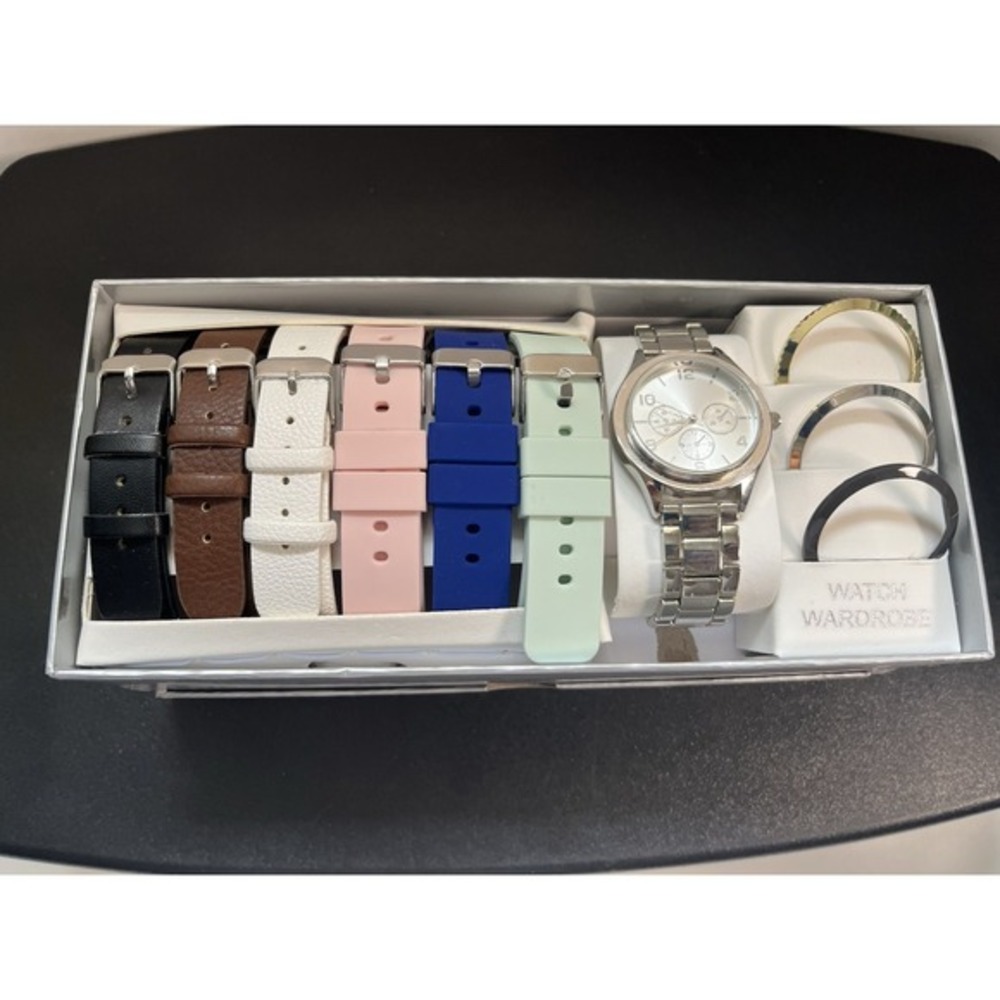 Time Tru‎ Women's Watch Set Interchangeable Bezels & Straps NEW IN BOX
